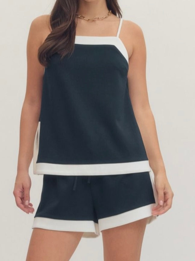 Side Trim short Pant Set