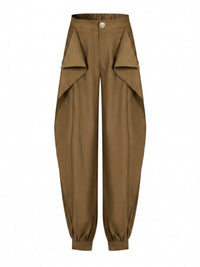 Sculpted Elegance Draped Jogger Pants
