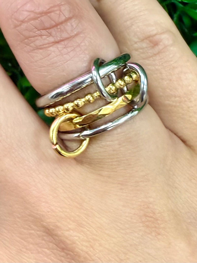 Stainless Steel Stackable Ring Detail Rings