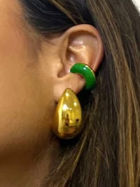 Margot Green Ear Cuff