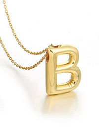 Bubble Balloon Initial Necklace