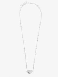 Little Moment Happy Valentines Silver Necklace
