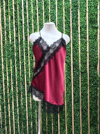 Lace Detail Asymmetric Top