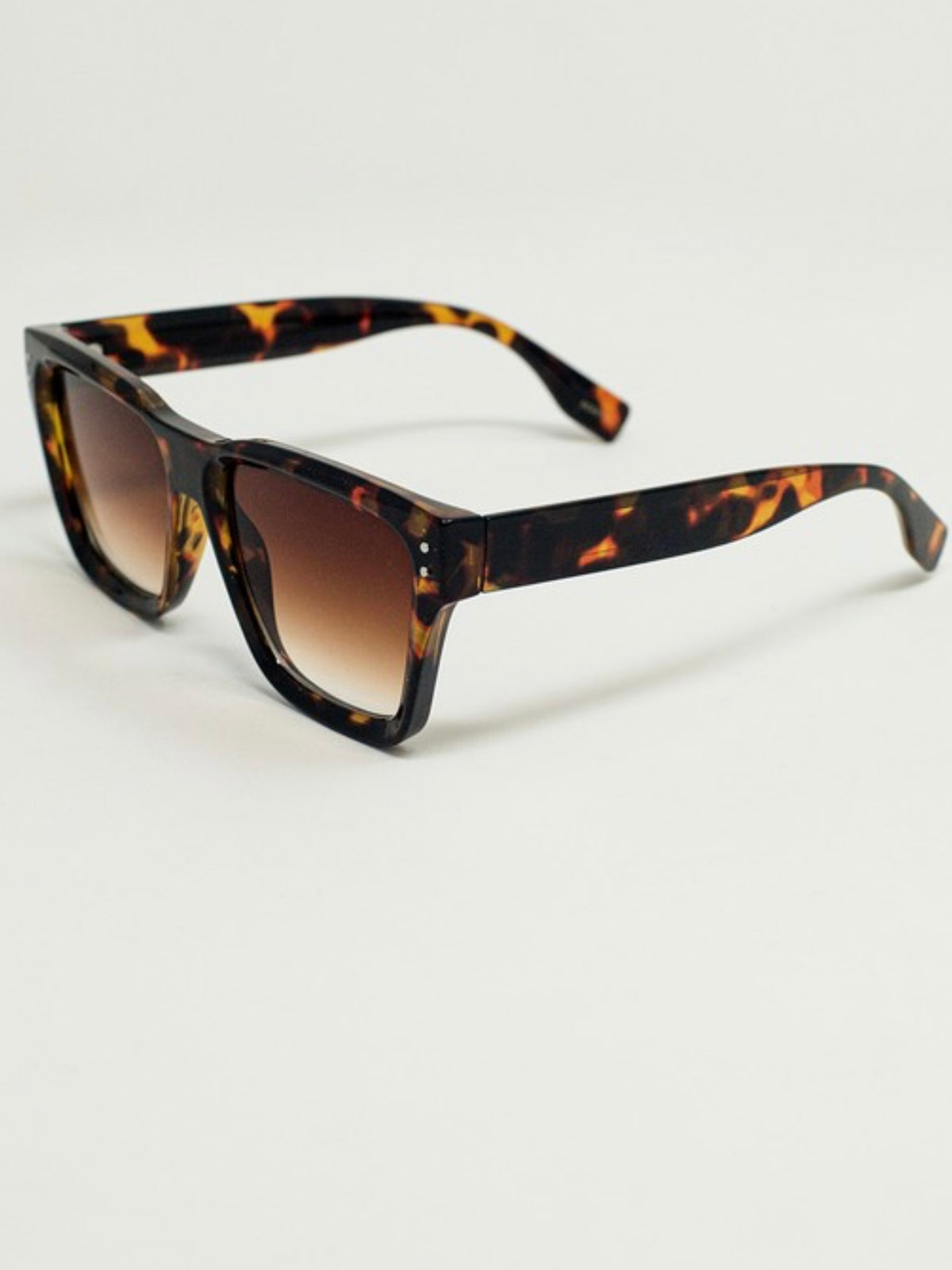 Square Chunky Black Sunglasses