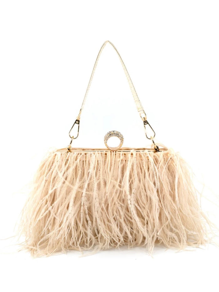 Feather Clutch