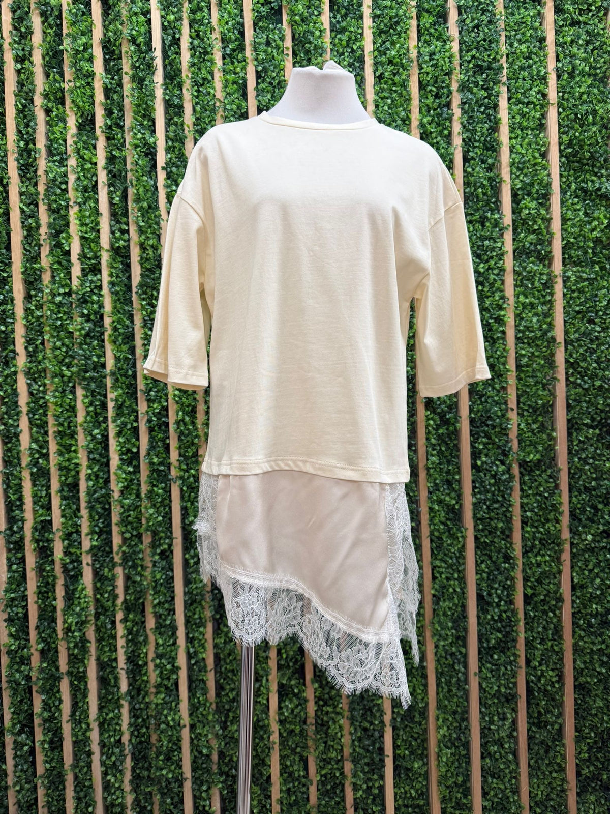 Combination Lace Shirt Top