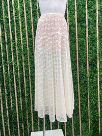 Beautiful Fitted Lace Maxi Skirt