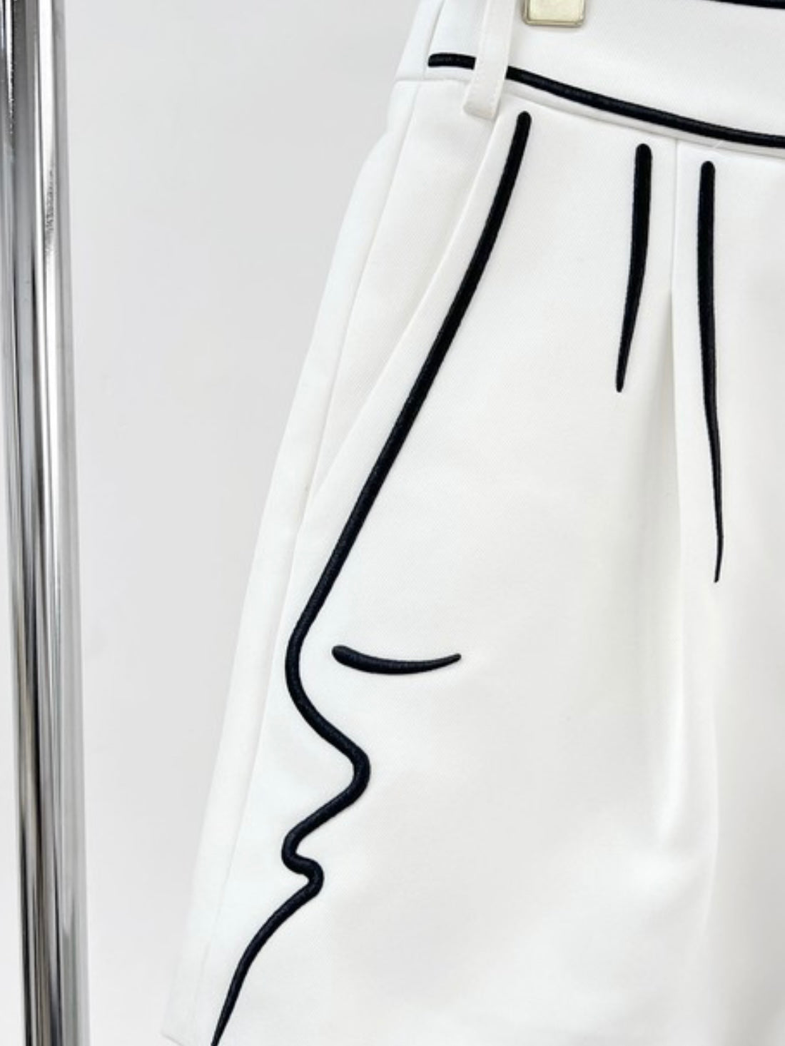 White Cartoon Graphic Shorts