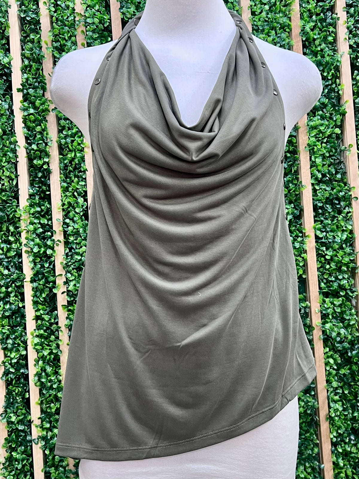 Fun Riviera Nigth Studded Halter Top