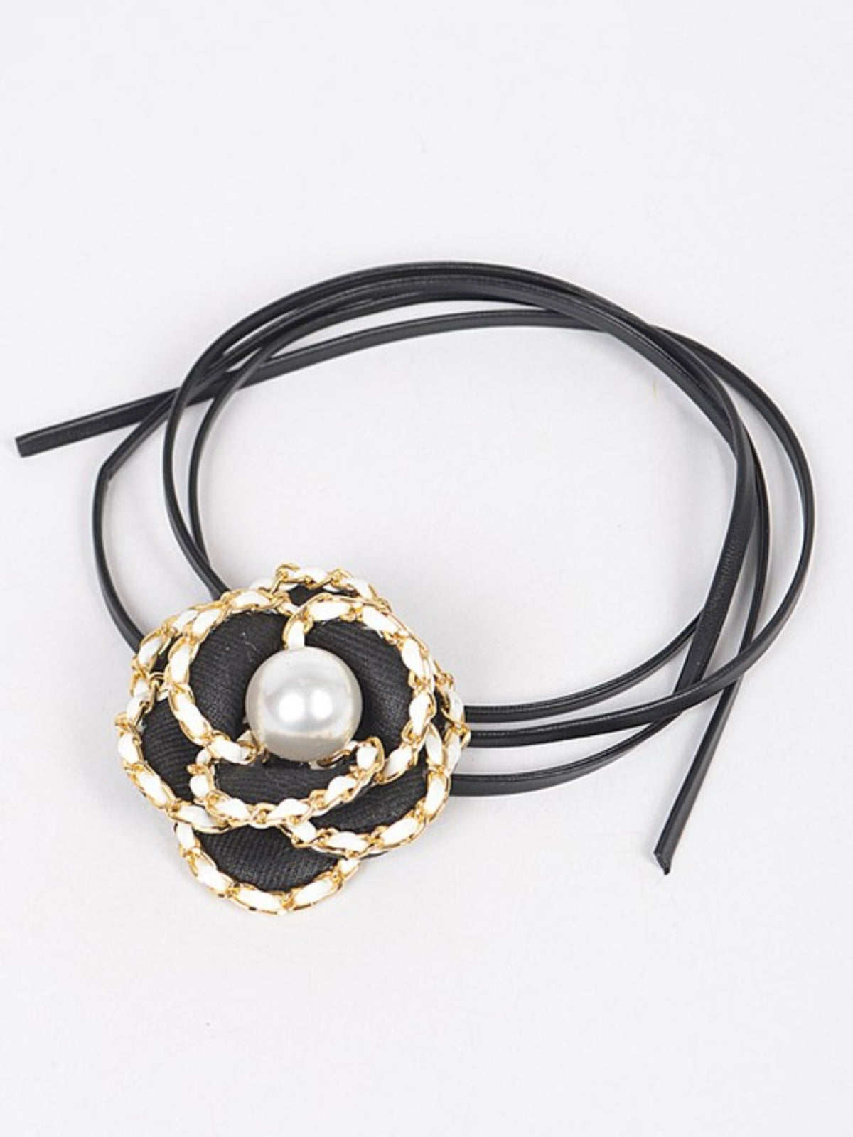 Coco Leatherette Flower Choker