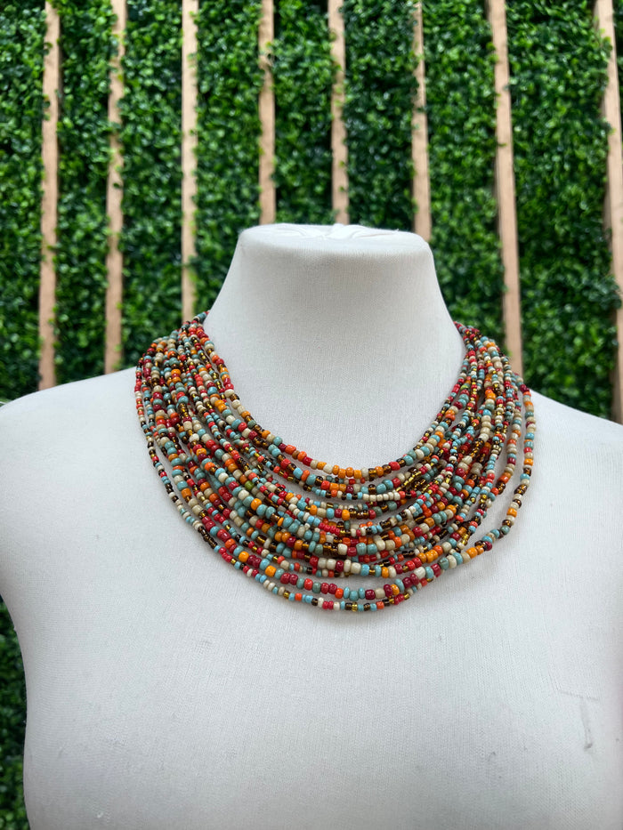 Take Me to Bali Multi Layer Beaded Necklace