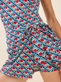Bold Retro Floral Favorite Romper