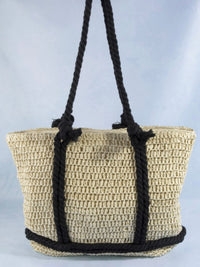 Coastal Rope Handle Straw Tote Bag