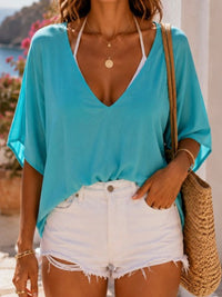 Flowy V-Neck Resort Top