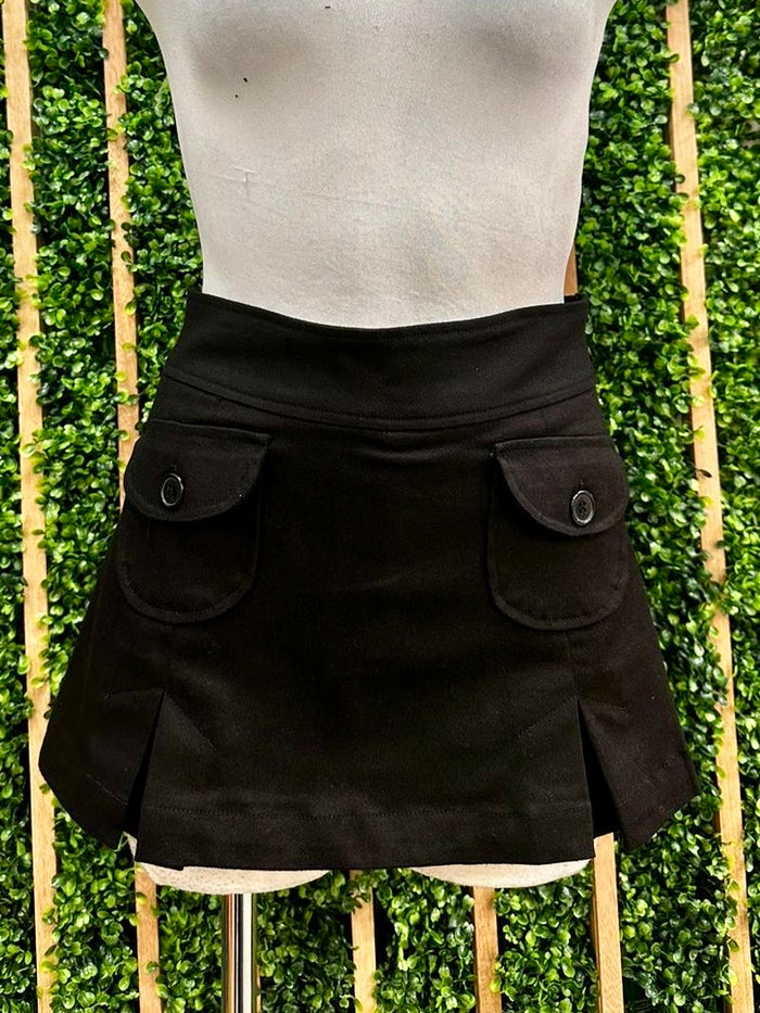 Pleated High Waist Skort