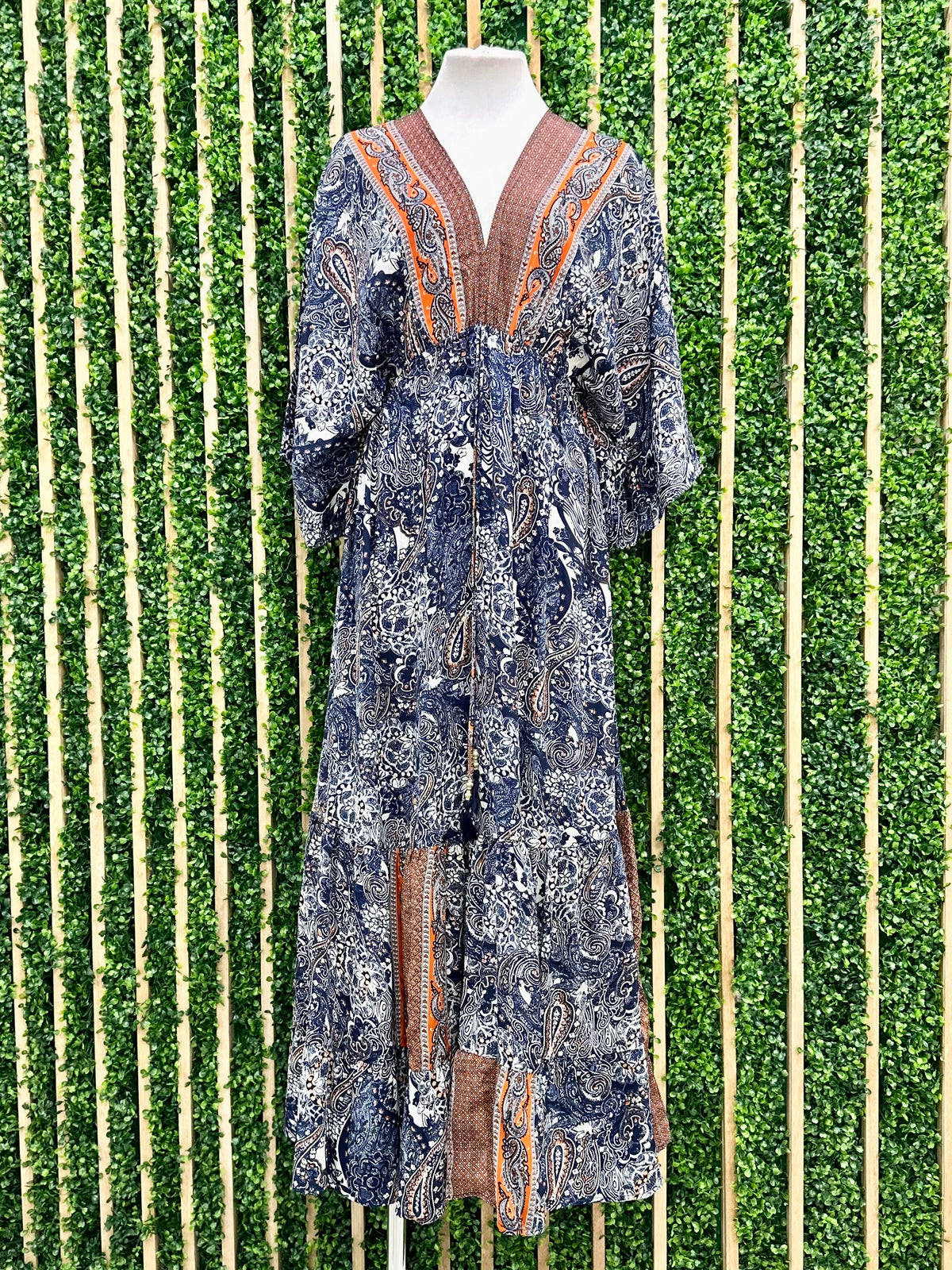 Multi Print One Size Kimono Maxi