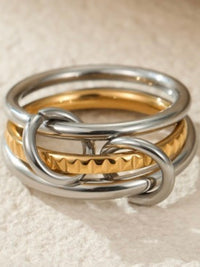 Stainless Steel Stackable Ring Detail Rings