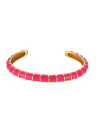 Caterpillar  Striped Open Bracelet