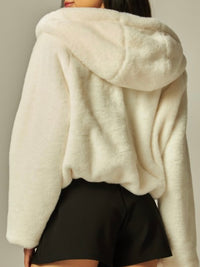Faux Fur Hooded Jacket