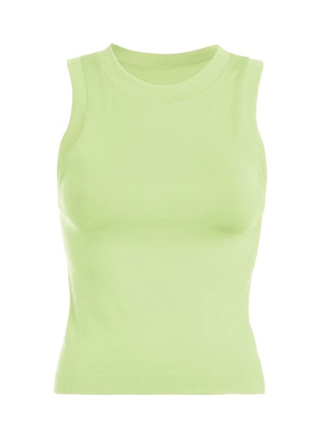 High Neck Sleeveless Basic Cami