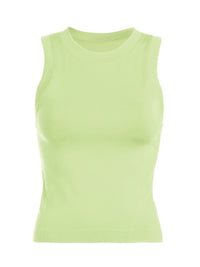 High Neck Sleeveless Basic Cami