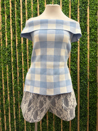 Lace Overlay Denim Shorts