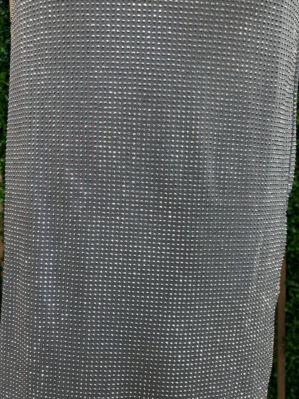 Grey Studded Skirt Set