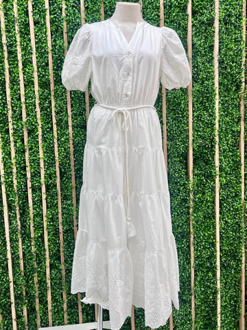 Elegant Ivory Lace Trim One Shoulder Satin Dress