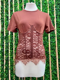 Lace Corset Illusion Tee
