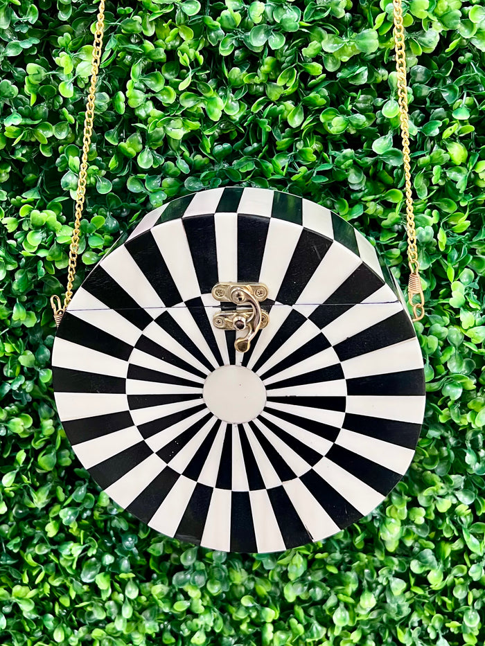 Elegant Boho Round Clutch