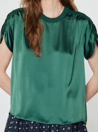 Emerald Muse Satin Top