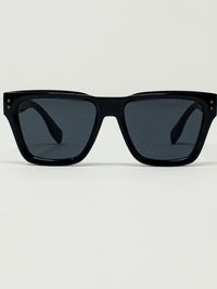 Square Chunky Black Sunglasses