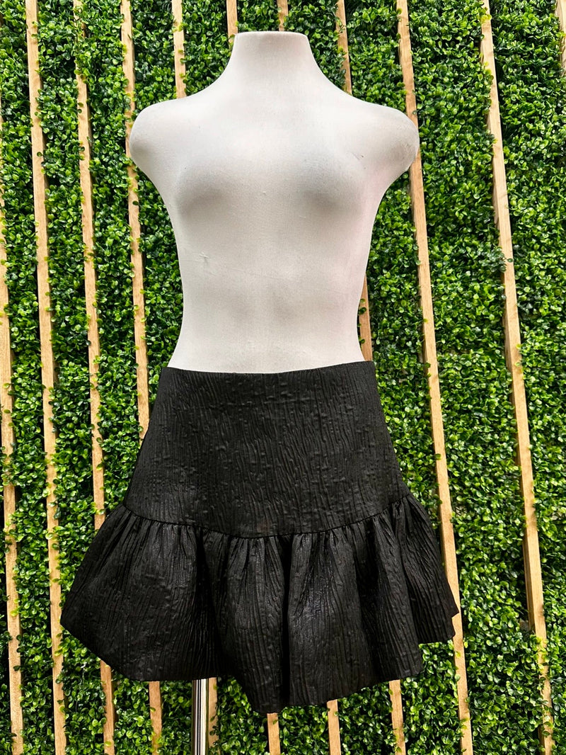 Crinkle Textured Balloon Skort