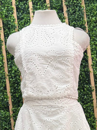 Beautiful Eyelet Crop Top