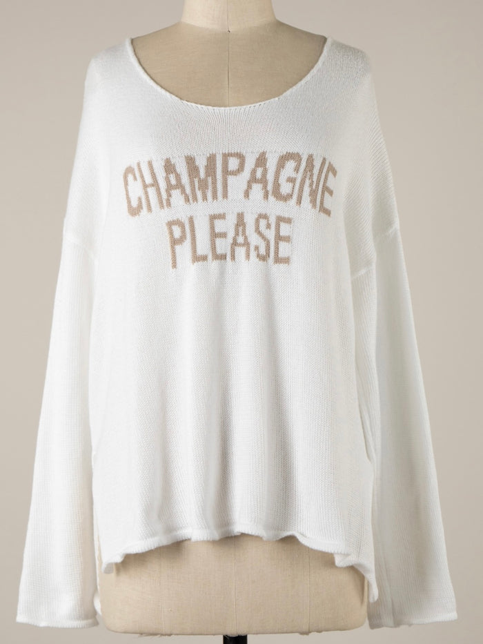 Champagne Please Sweater