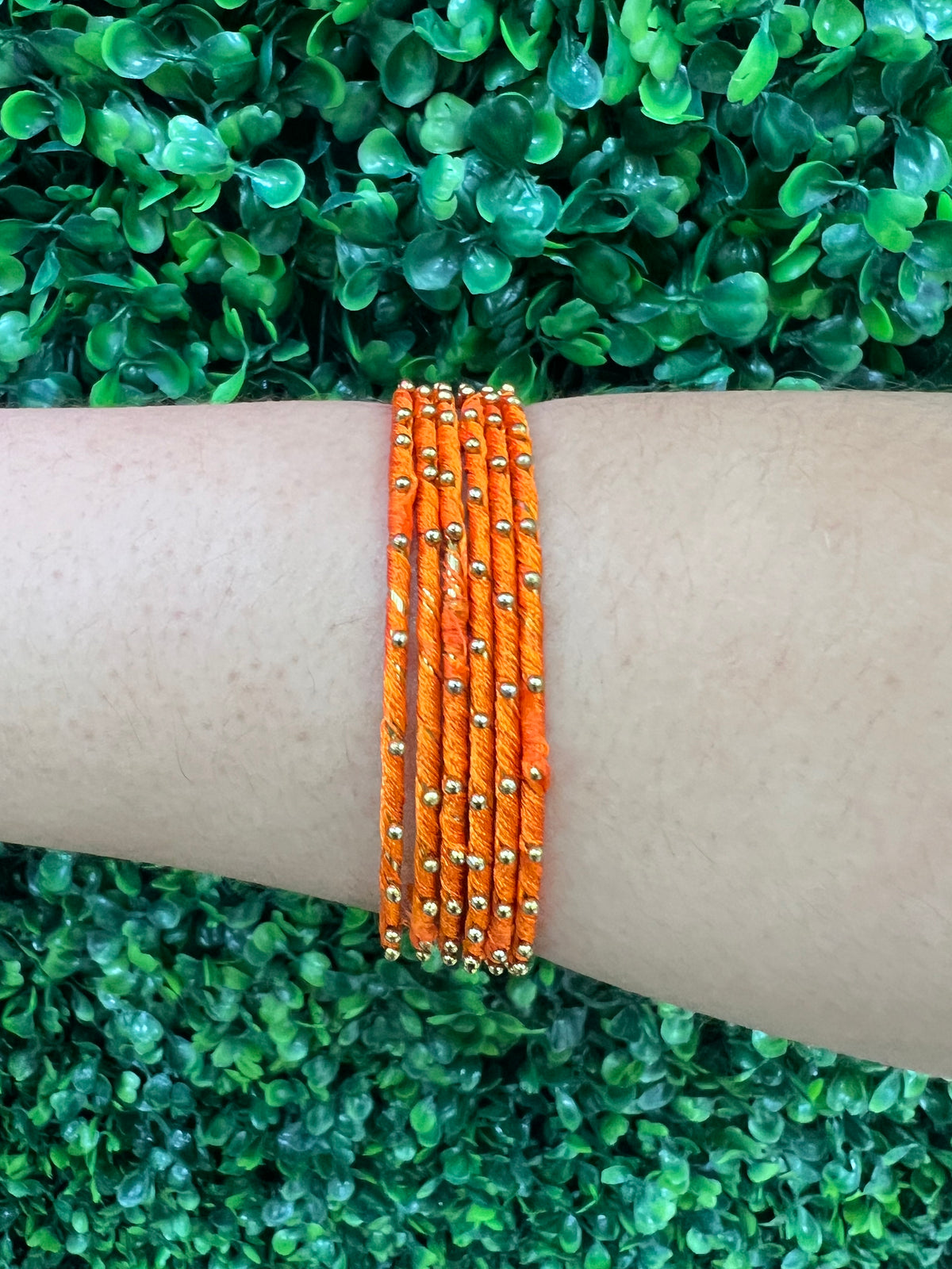 Multicolor Silk Bangle Set