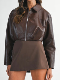 High Waist Straight Skort