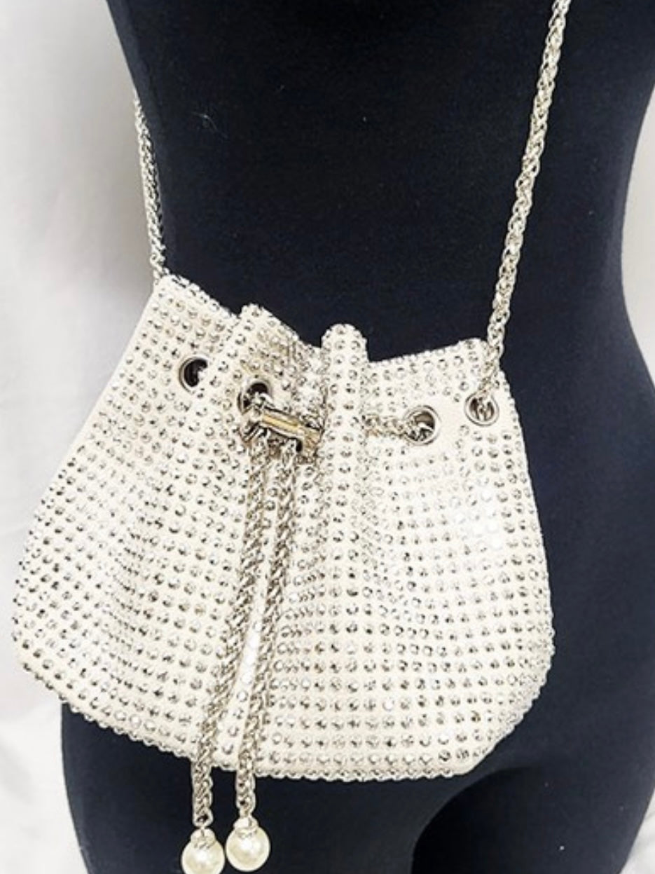 Stone Crossbody Bucket Bag