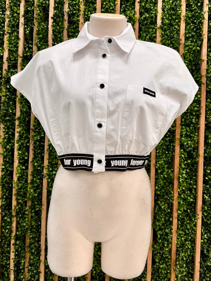 Forever Young Trim Blouse
