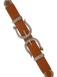 Wide Double Snake Elastic Belt