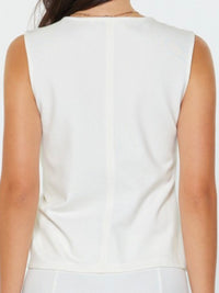 Twist Detail Ponte Sleeveless Top