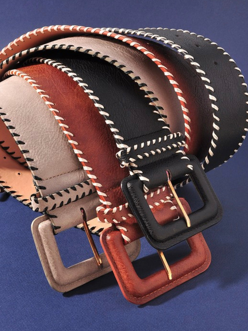 Contrast Stitch Belt