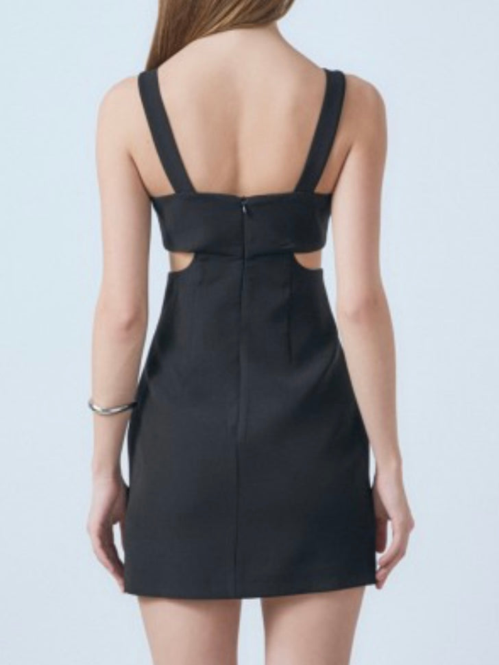 Black Cutout Short Dress