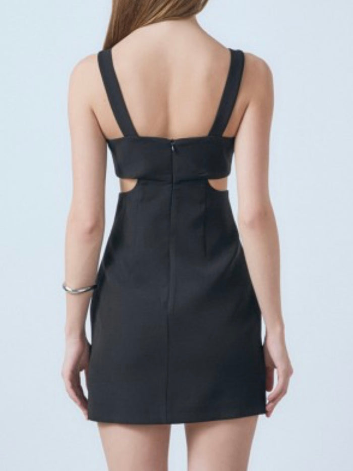 Black Cutout Short Dress