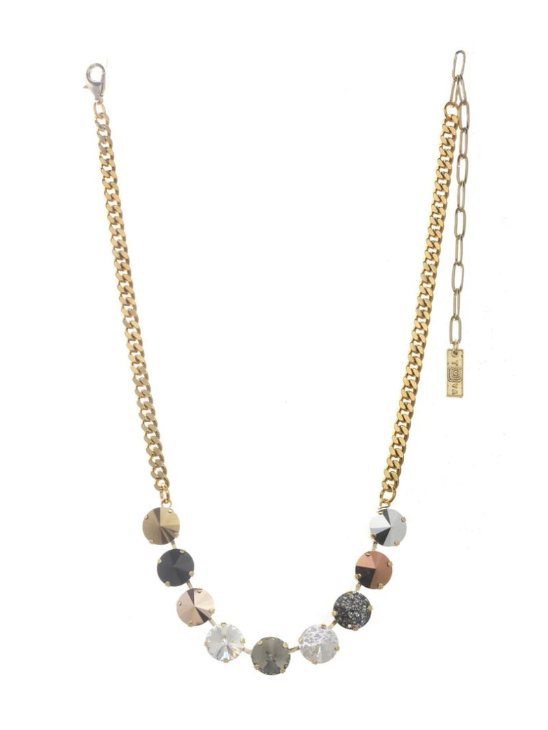 Mini Sofia Metallic Mix Crystal Necklace