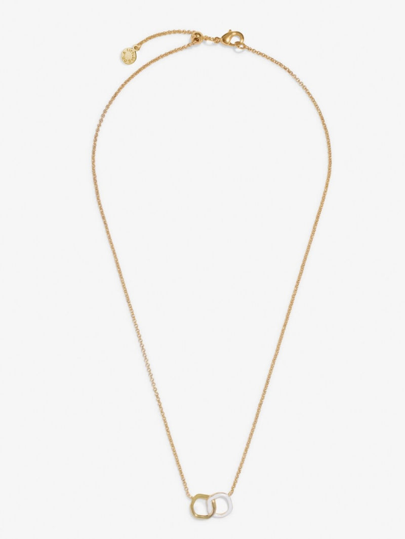 Little Moments Beau White Enamel Necklace