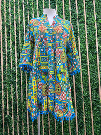 Italy Print Mix Short Dress