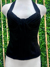 Halter Neck Structured Corset Top