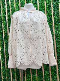 Exquisite Eyelet Boho Blouse