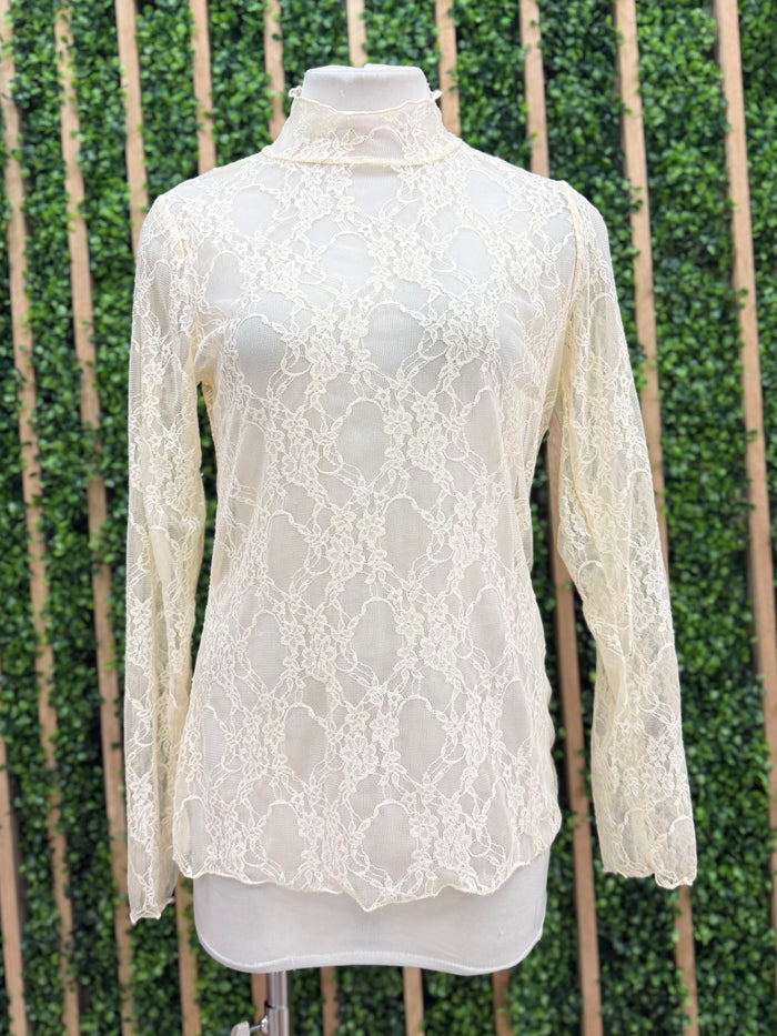 Floral Lace Long Sleeve Top